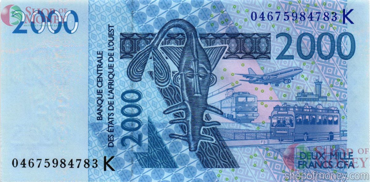 WAS - СЕНЕГАЛ 2000 ФРАНКОВ (K) 1