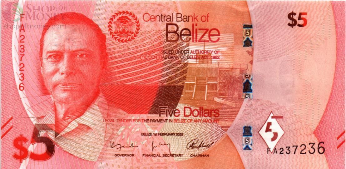БЕЛИЗ 5 ДОЛЛАРОВ 1