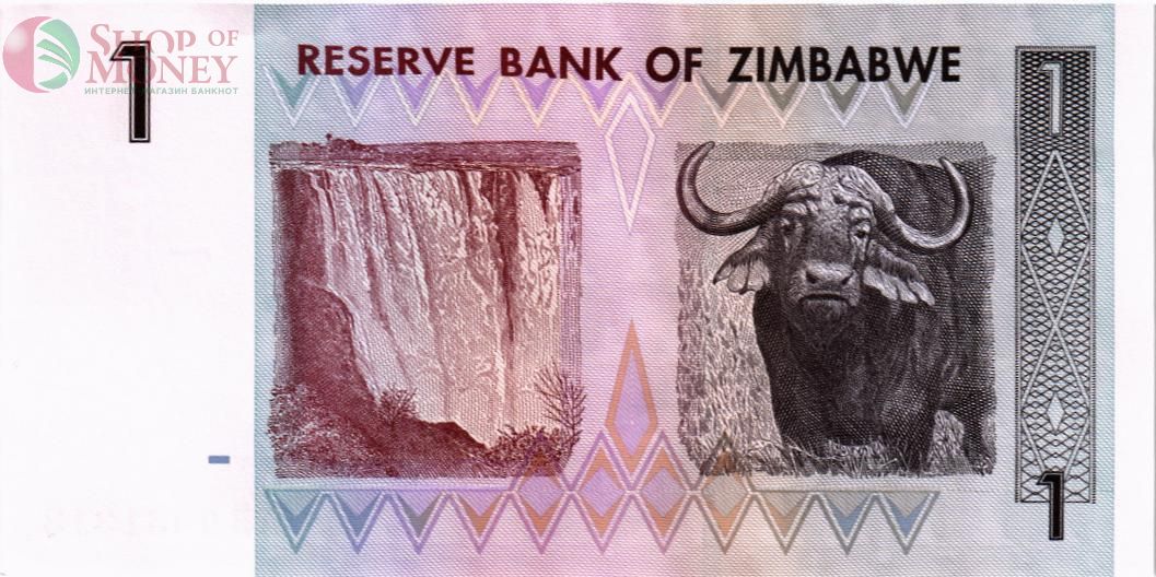 ЗИМБАБВЕ 1 ДОЛЛАР 2