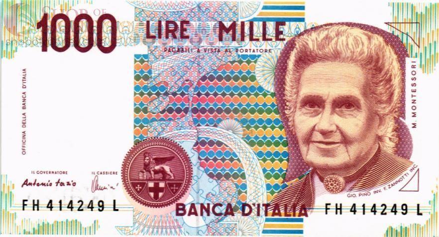 ИТАЛИЯ 1000 ЛИР 1