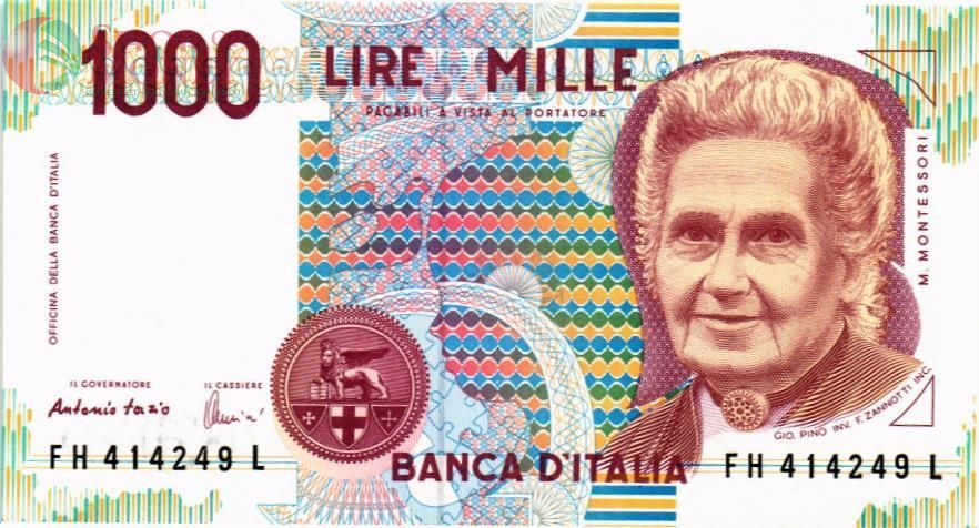 ИТАЛИЯ 1000 ЛИР 1
