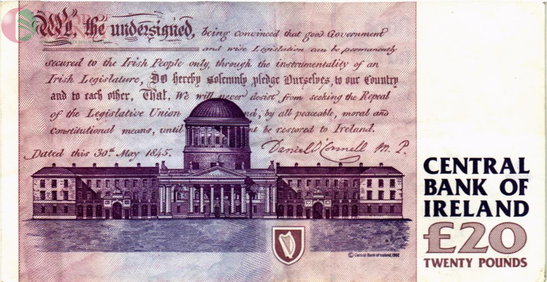 ИРЛАНДИЯ 20 ФУНТОВ (08.04.1998) 2