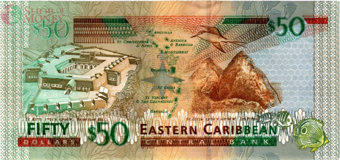 ВОСТОЧНЫЕ КАРИБЫ 50 ДОЛЛАРОВ (G - ГРЕНАДА) 2