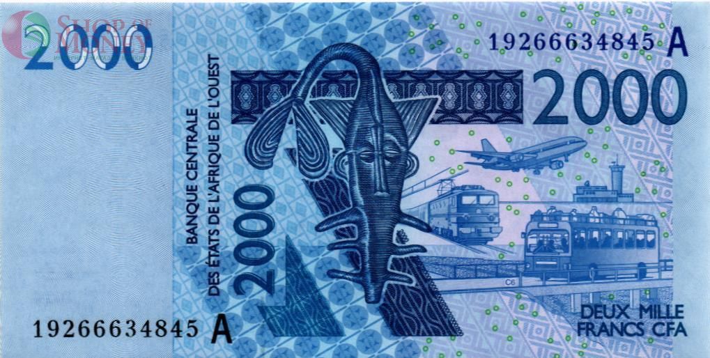 WAS - КОТ-Д'ИВУАР 2000 ФРАНКОВ (A) 1