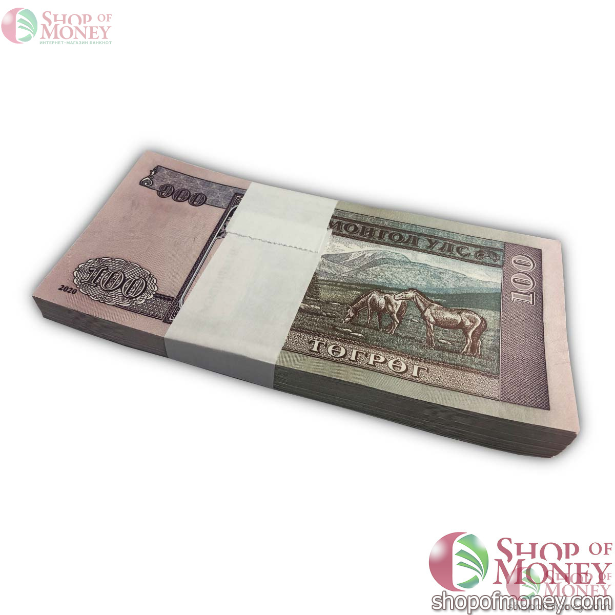 МОНГОЛИЯ 100 ТУГРИКОВ (100 БАНКНОТ) 2