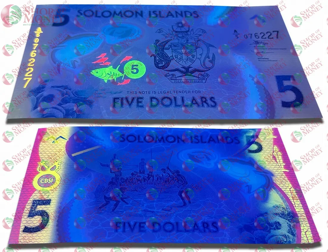 СОЛОМОНОВЫ ОСТРОВА 5 ДОЛЛАРОВ 3
