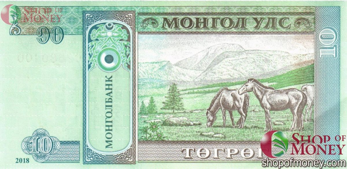 МОНГОЛИЯ 10 ТУГРИКОВ 2