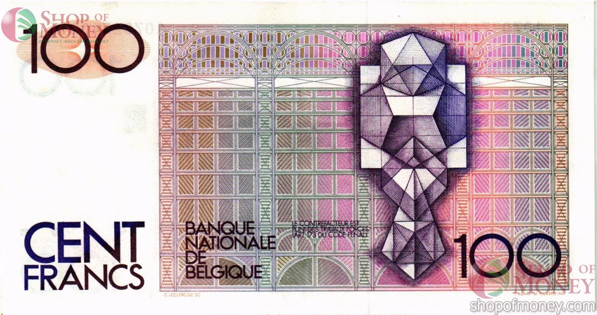 БЕЛЬГИЯ 100 ФРАНКОВ 2