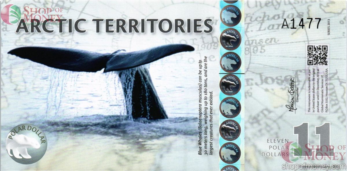 АРКТИЧЕСКИЕ ТЕРРИТОРИИ 11 ДОЛЛАРОВ 1