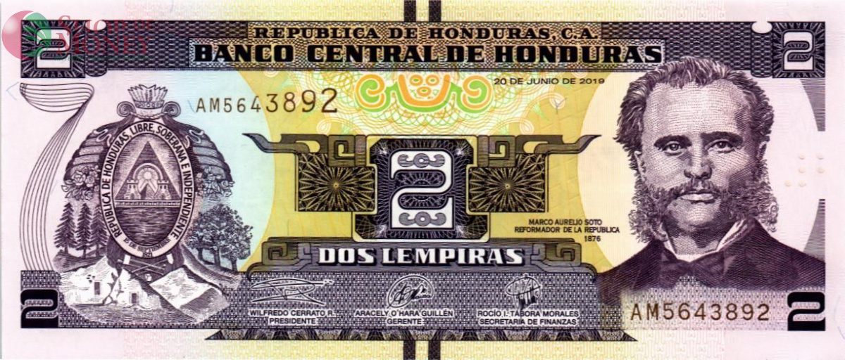 ГОНДУРАС 2 ЛЕМПИРЫ 1