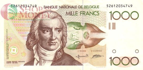 БЕЛЬГИЯ 1000 ФРАНКОВ 1