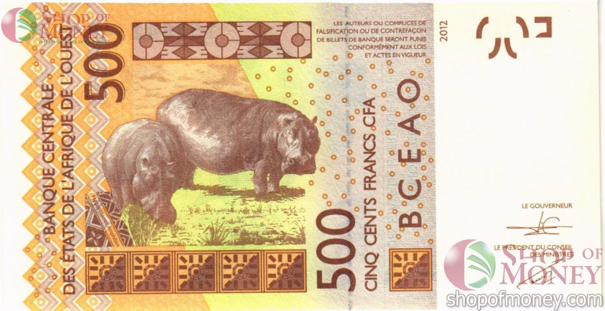 КОТ-Д'ИВУАР 500 ФРАНКОВ 2