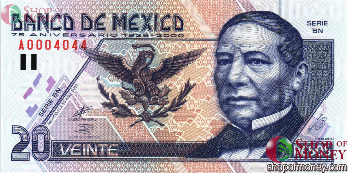 МЕКСИКА 500-200-100-50-20 ПЕСО 3