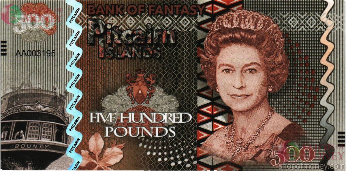 ОСТРОВА ПИТКЭРН 500 ФУНТОВ 1