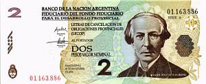 АРГЕНТИНА 2 ПЕСО 1