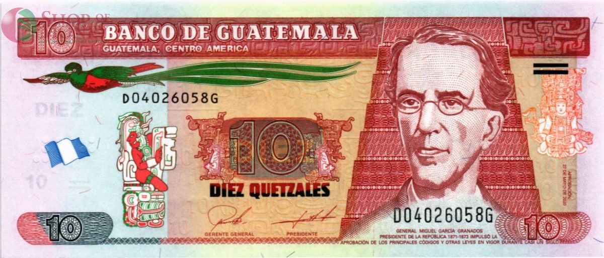 ГВАТЕМАЛА 10 КЕТСАЛЬ 1