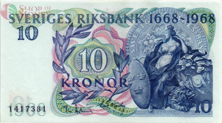 ШВЕЦИЯ 10 КРОН 1