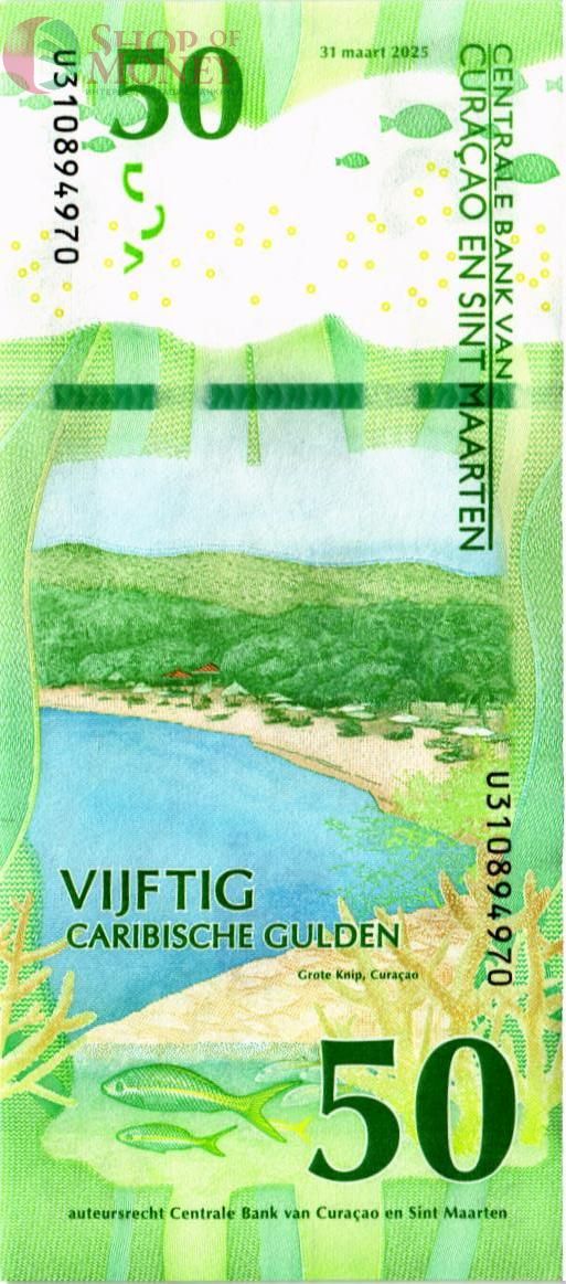КЮРАСАО И СИНТ-МАРТЕН 50 ГУЛЬДЕНОВ 2