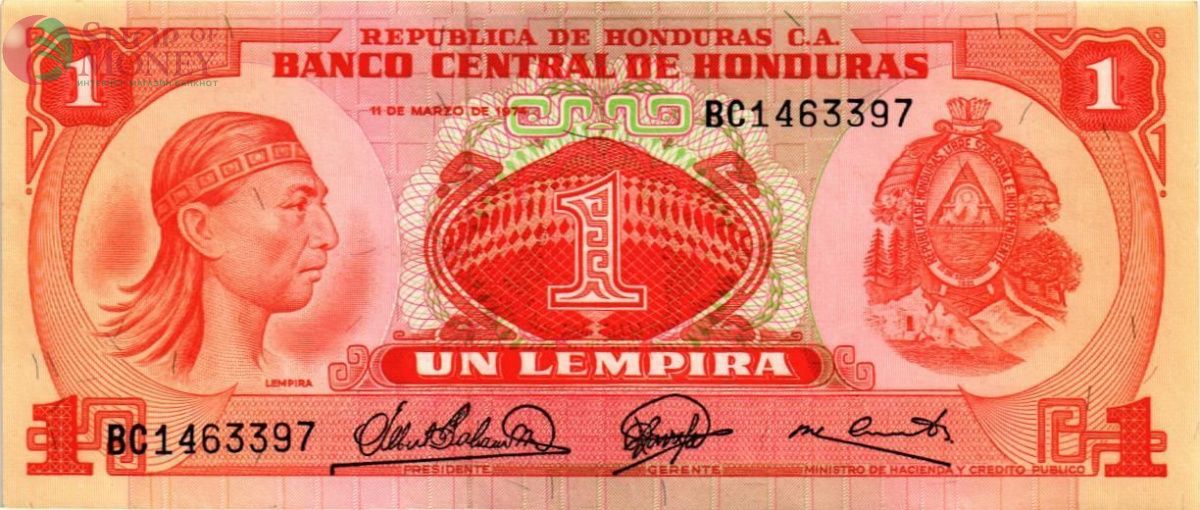 ГОНДУРАС 1 ЛЕМПИРА 1