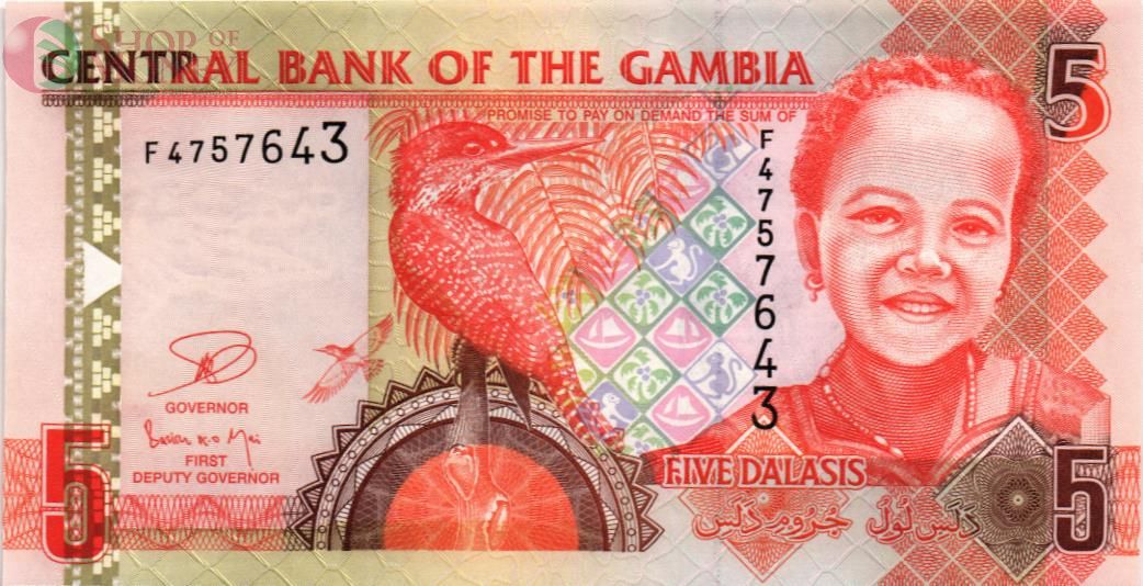 ГАМБИЯ 5 ДАЛАСИ 1