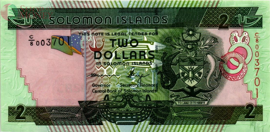 СОЛОМОНОВЫ ОСТРОВА 2 ДОЛЛАРА 1