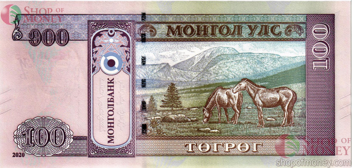 МОНГОЛИЯ 100 ТУГРИКОВ #AT2995555 2