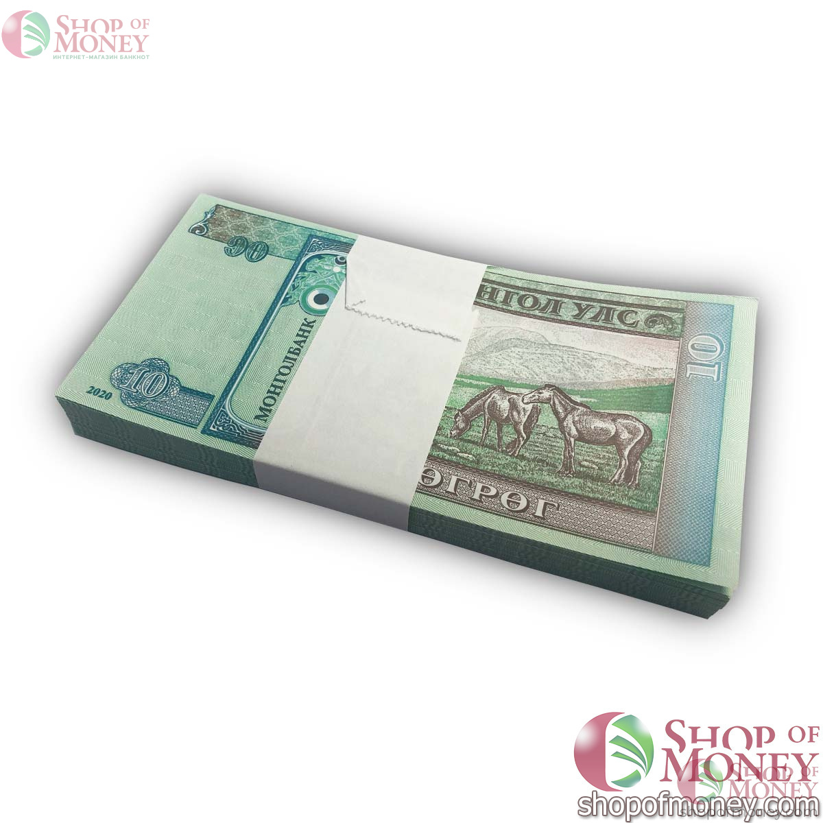 МОНГОЛИЯ 10 ТУГРИКОВ (100 БАНКНОТ) 2