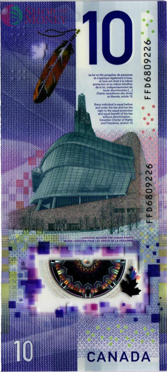 КАНАДА 10 ДОЛЛАРОВ 2