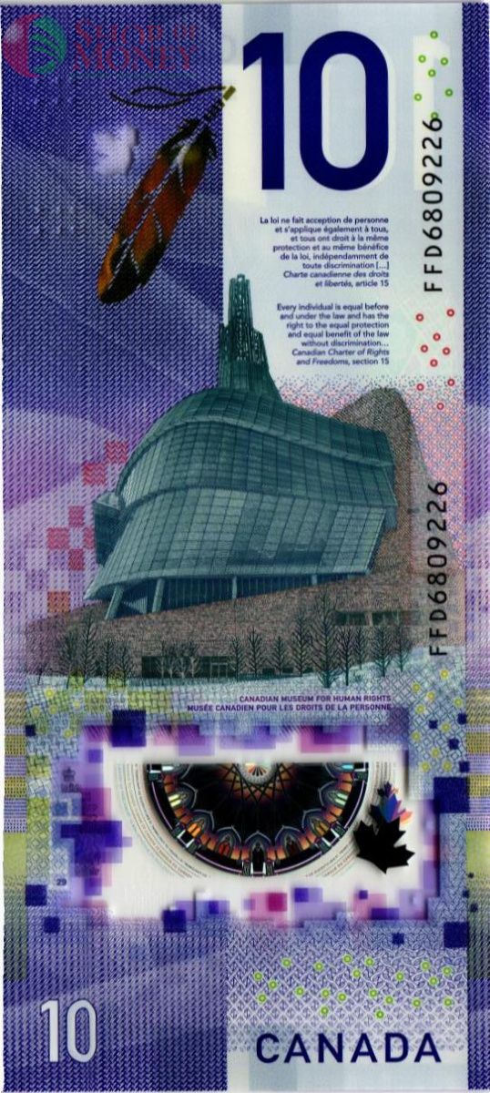 КАНАДА 10 ДОЛЛАРОВ 2
