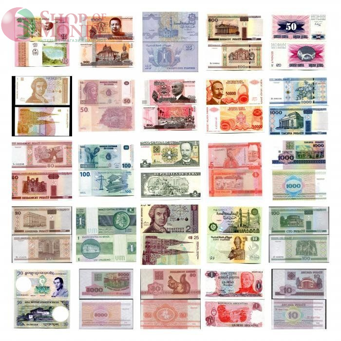 НАБОР 100 БАНКНОТ 2