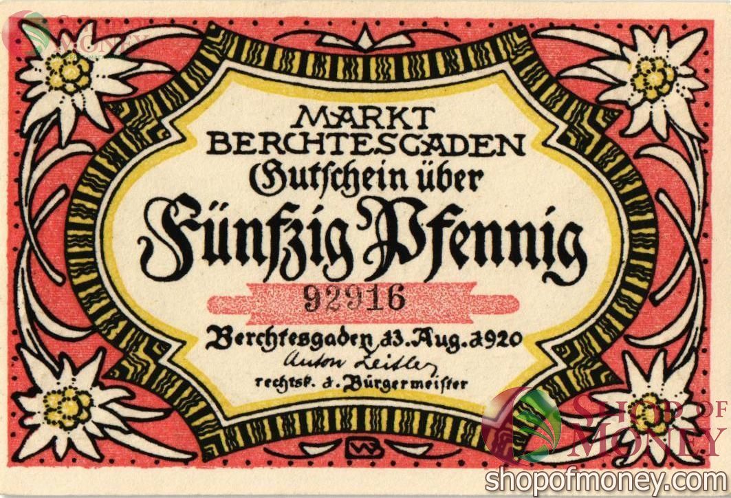 ГЕРМАНИЯ 50 ПФЕННИГОВ (НОТГЕЛЬД) 1