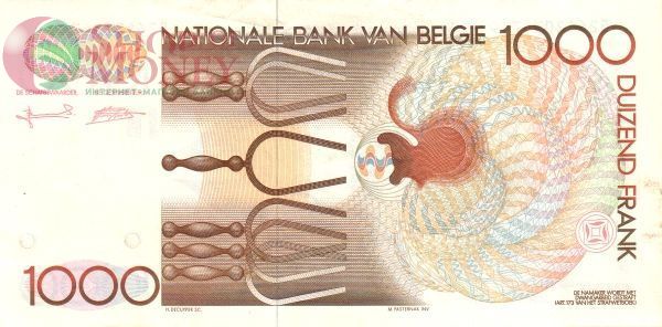 БЕЛЬГИЯ 1000 ФРАНКОВ 2
