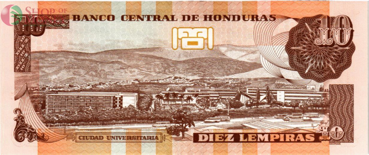 ГОНДУРАС 10 ЛЕМПИР 2