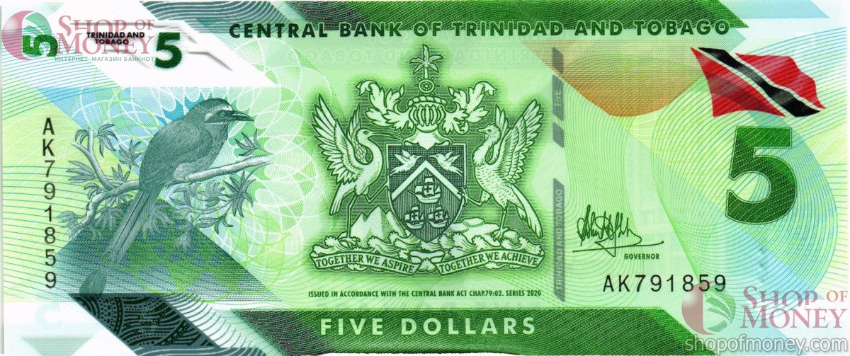ТРИНИДАД И ТОБАГО 5 ДОЛЛАРОВ 1