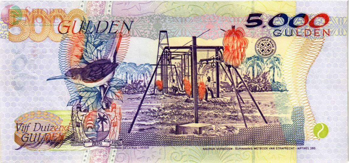 СУРИНАМ 5000 ГУЛЬДЕНОВ 2