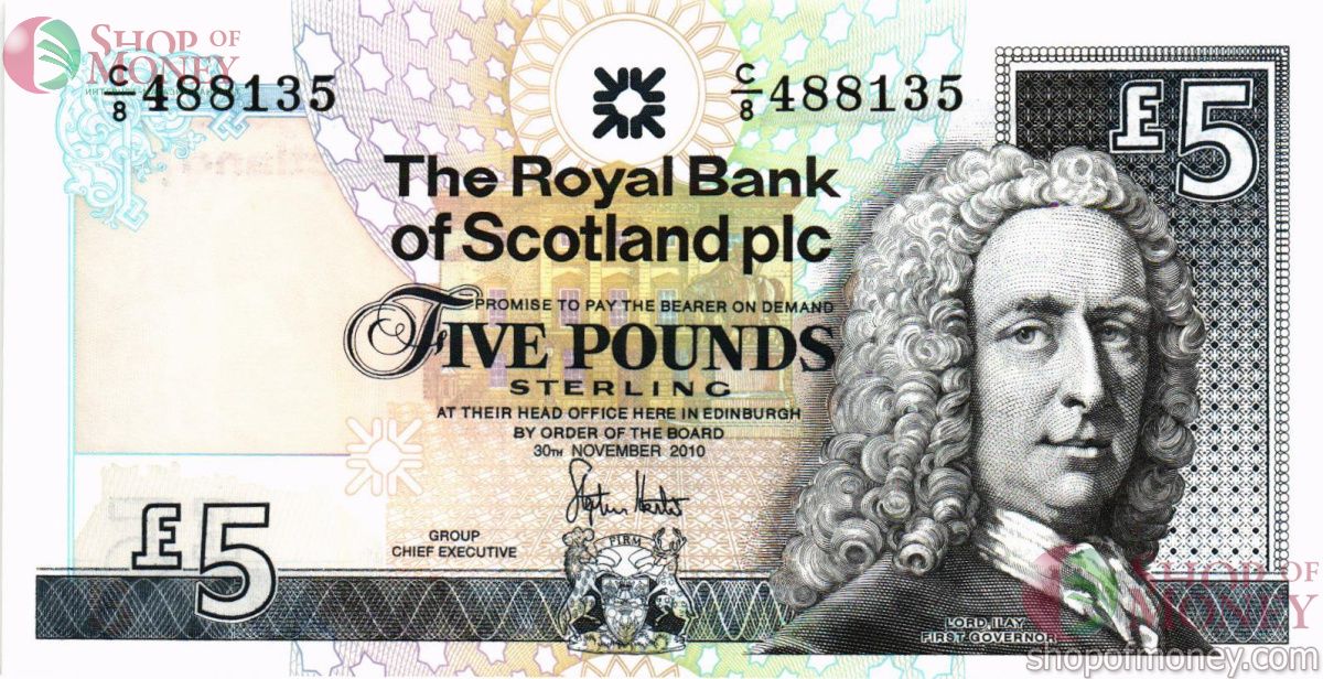 ШОТЛАНДИЯ 5 ФУНТОВ 1