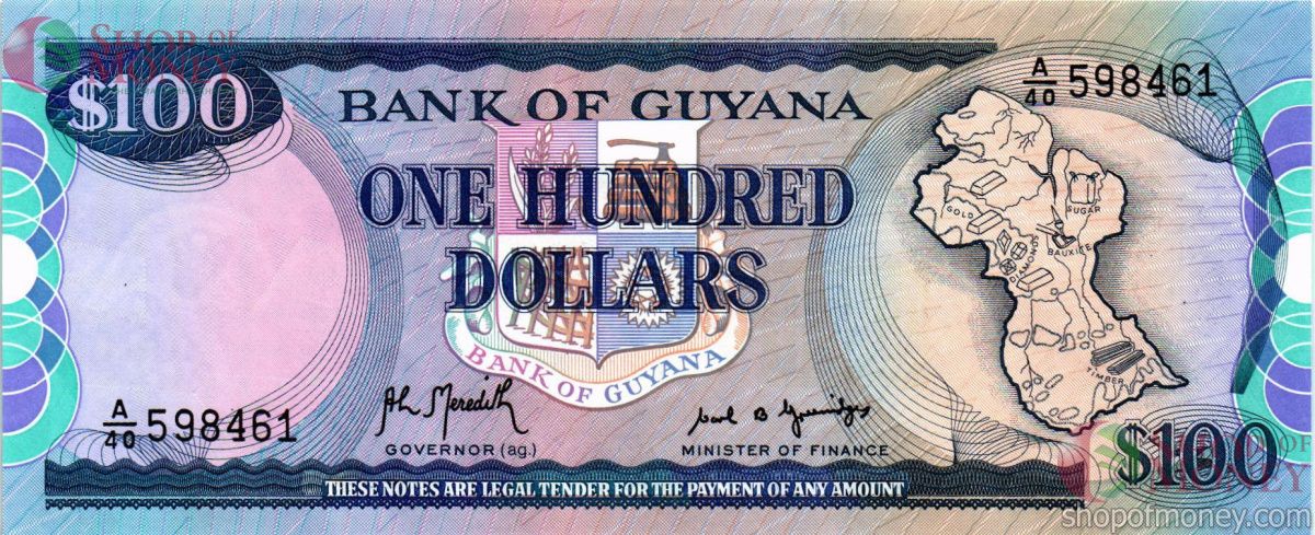 ГАЙАНА 100 ДОЛЛАРОВ 1