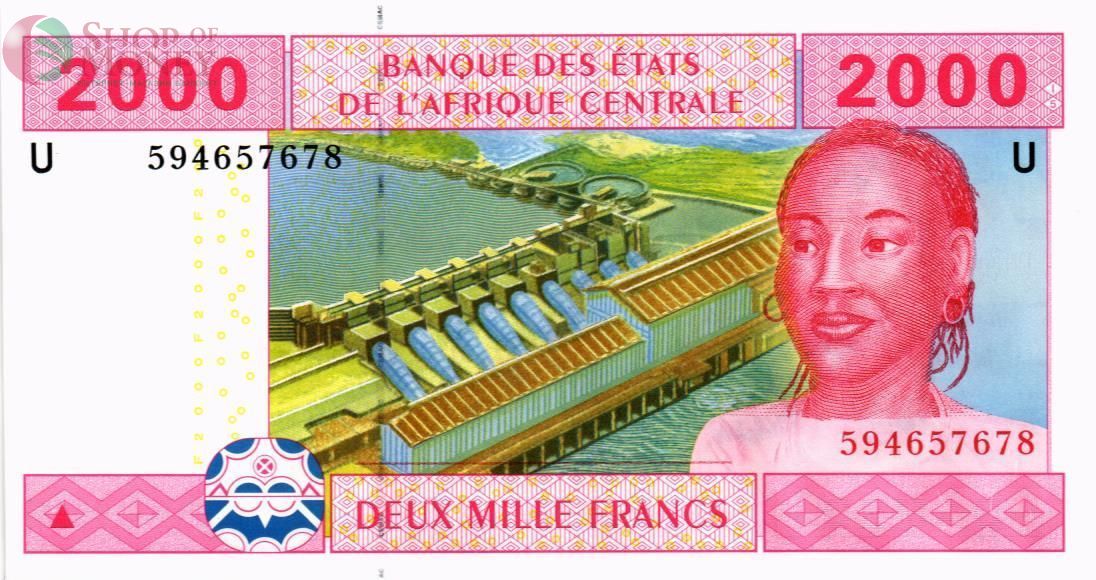 CAS - КАМЕРУН 2000 ФРАНКОВ (U) 1