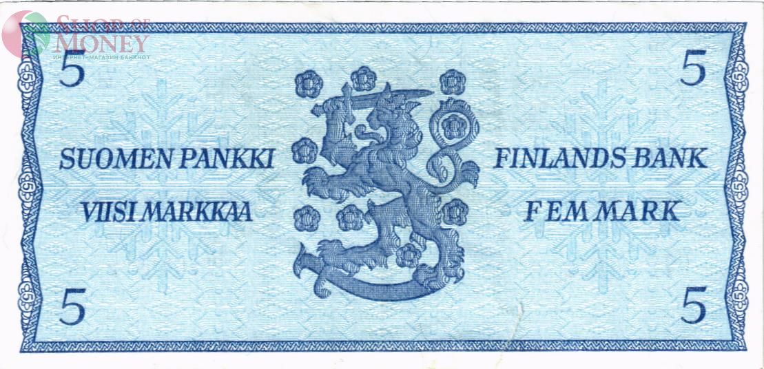 ФИНЛЯНДИЯ 5 МАРОК (Litt. B) 2