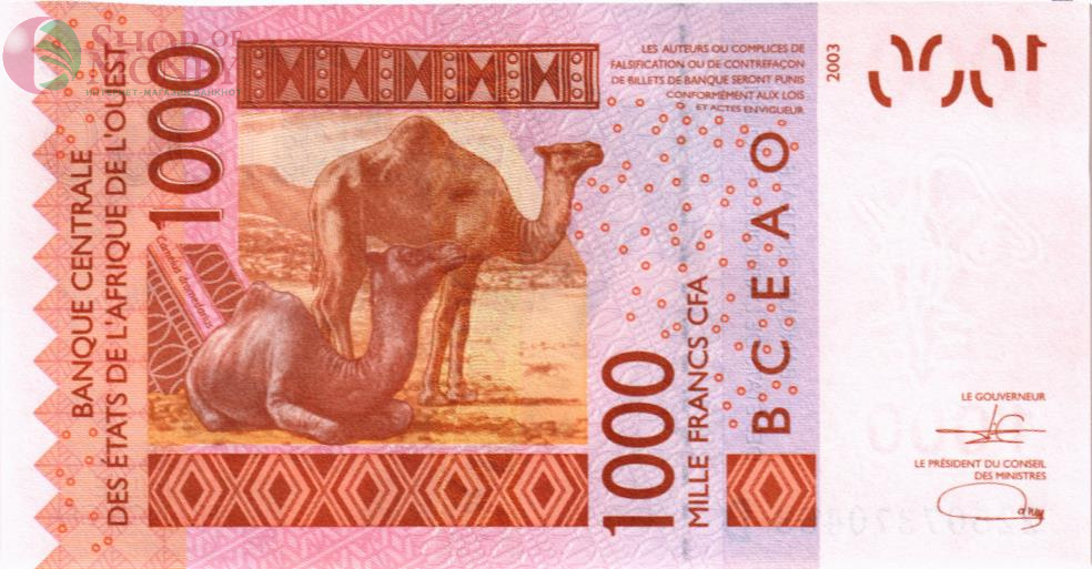 WAS - МАЛИ 1000 ФРАНКОВ (D) 2