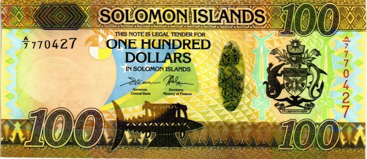 СОЛОМОНОВЫ ОСТРОВА 100 ДОЛЛАРОВ 1