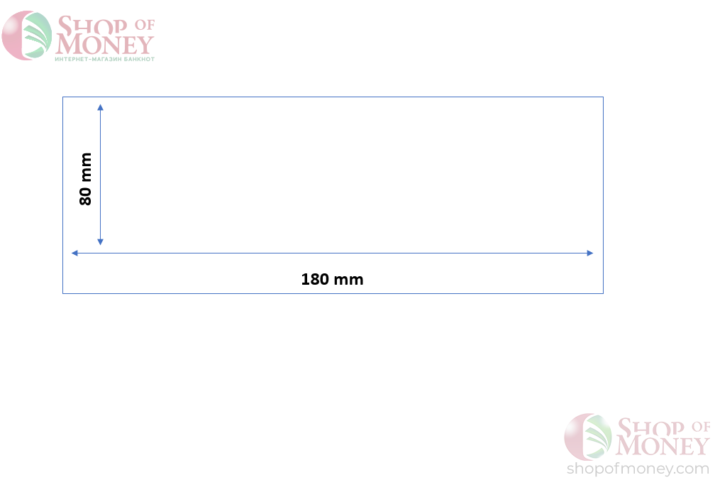 ХОЛДЕР ДЛЯ БАНКНОТ № 7 (80 mm x 180 mm) - 50 шт 3