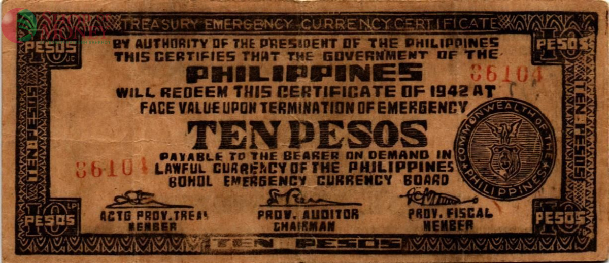 ФИЛИППИНЫ 10 ПЕСО (N73) 1