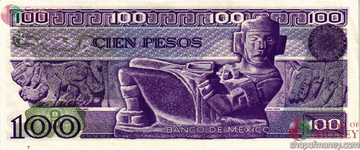 МЕКСИКА 100 ПЕСО (-VF- СЕРИЯ) 2