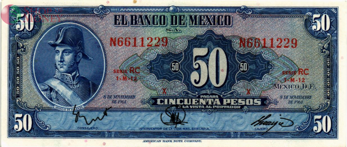 МЕКСИКА 50 ПЕСО (RC) 1