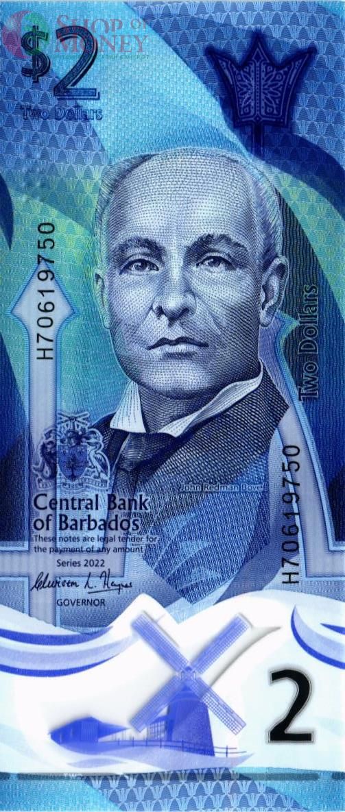 БАРБАДОС 2 ДОЛЛАРА 1