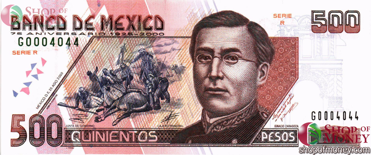 МЕКСИКА 500-200-100-50-20 ПЕСО 11