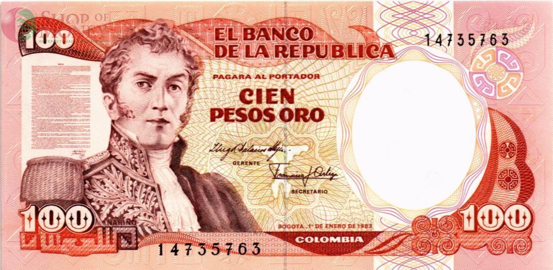 КОЛУМБИЯ 100 ПЕСО 1