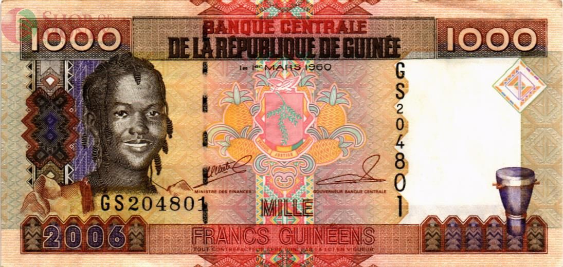 ГВИНЕЯ 1000 ФРАНКОВ 1