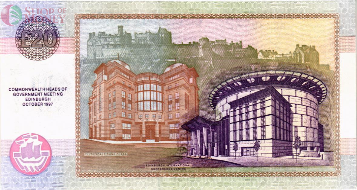 ШОТЛАНДИЯ 20 ФУНТОВ (CLYDESDALE BANK) 2